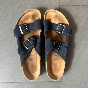 Men’s Blue Suede Birkenstock sandals